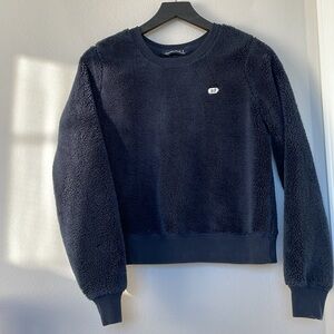 Abercrombie & Fitch Warm Fleece Crew Neck Sweatshirt, Navy